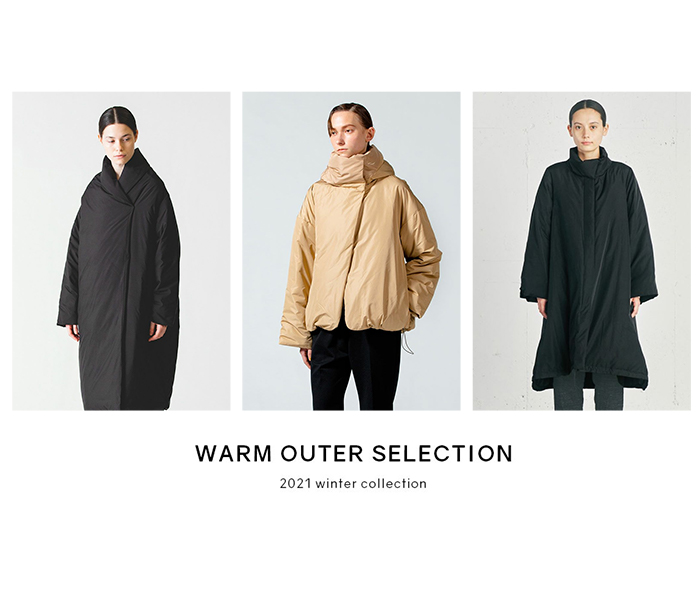 WARM OUTER SELECTION 2021 winter collection
