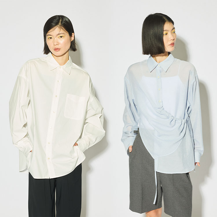 LONG SLEEVE SHIRT 2025 Spring & Summer Collection | MIDIUMISOLID