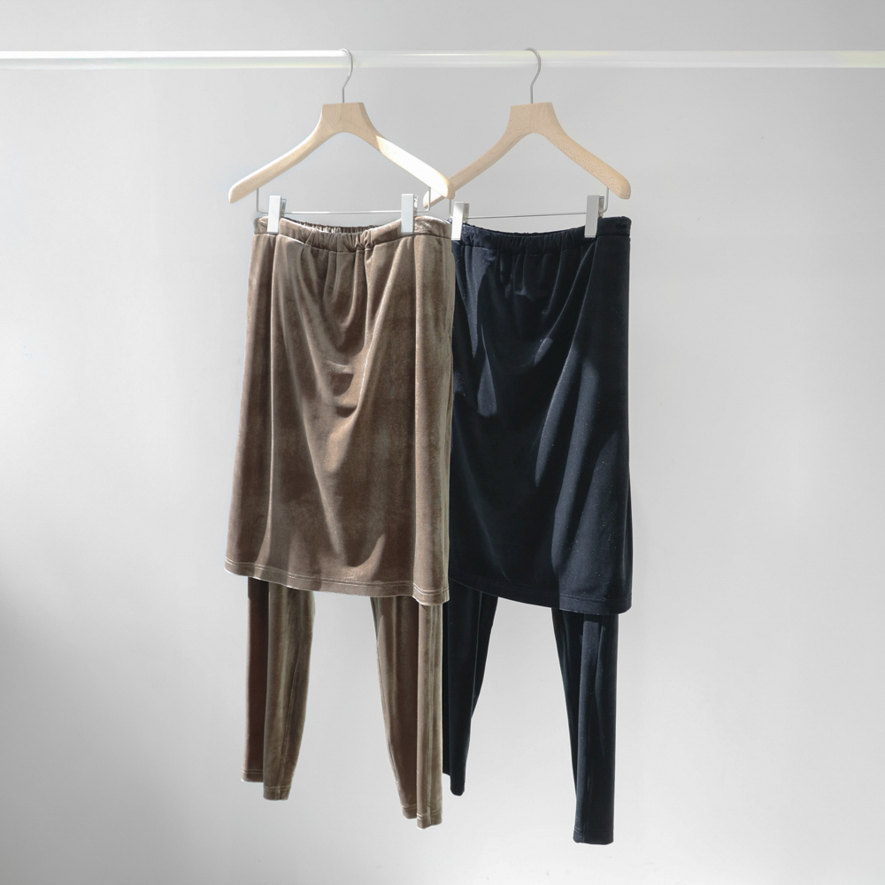 Velour layered bottoms