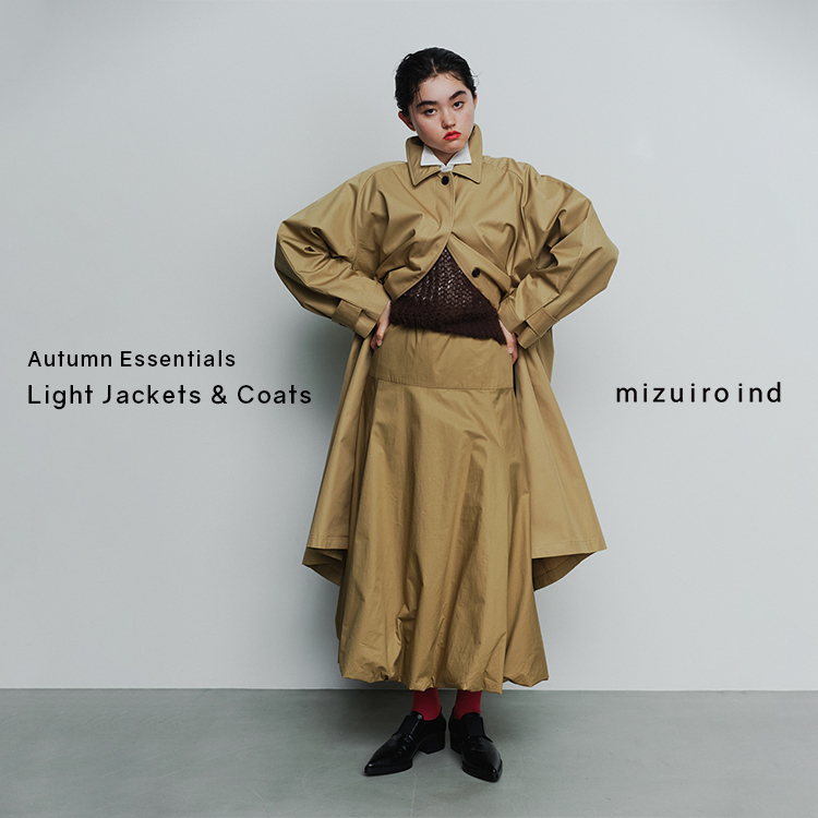 Autumn Essentials Light Jackets & Coats | mizuiro ind