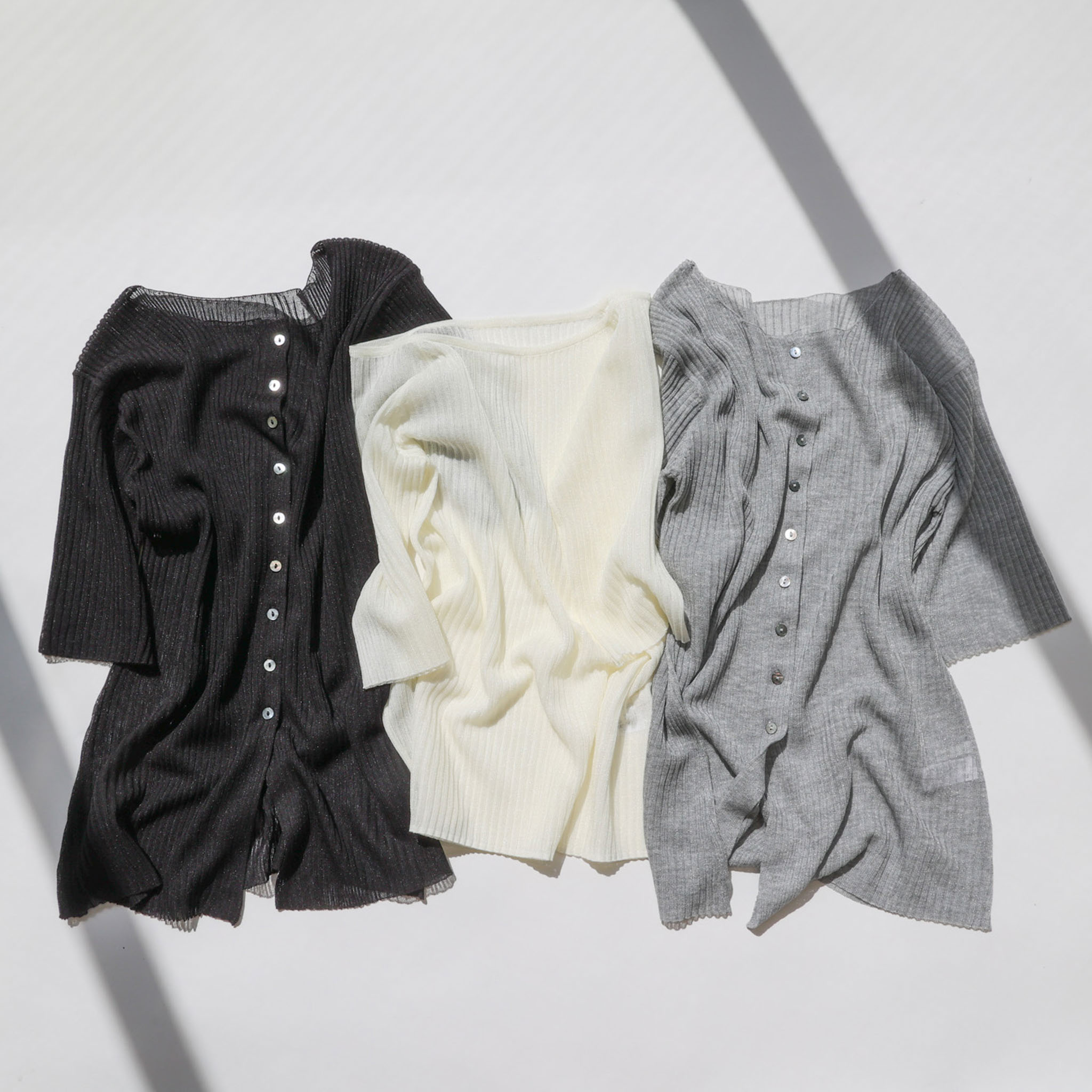 rib sheer knit series | MIDIUMISOLID 2026 Spring&Summer
