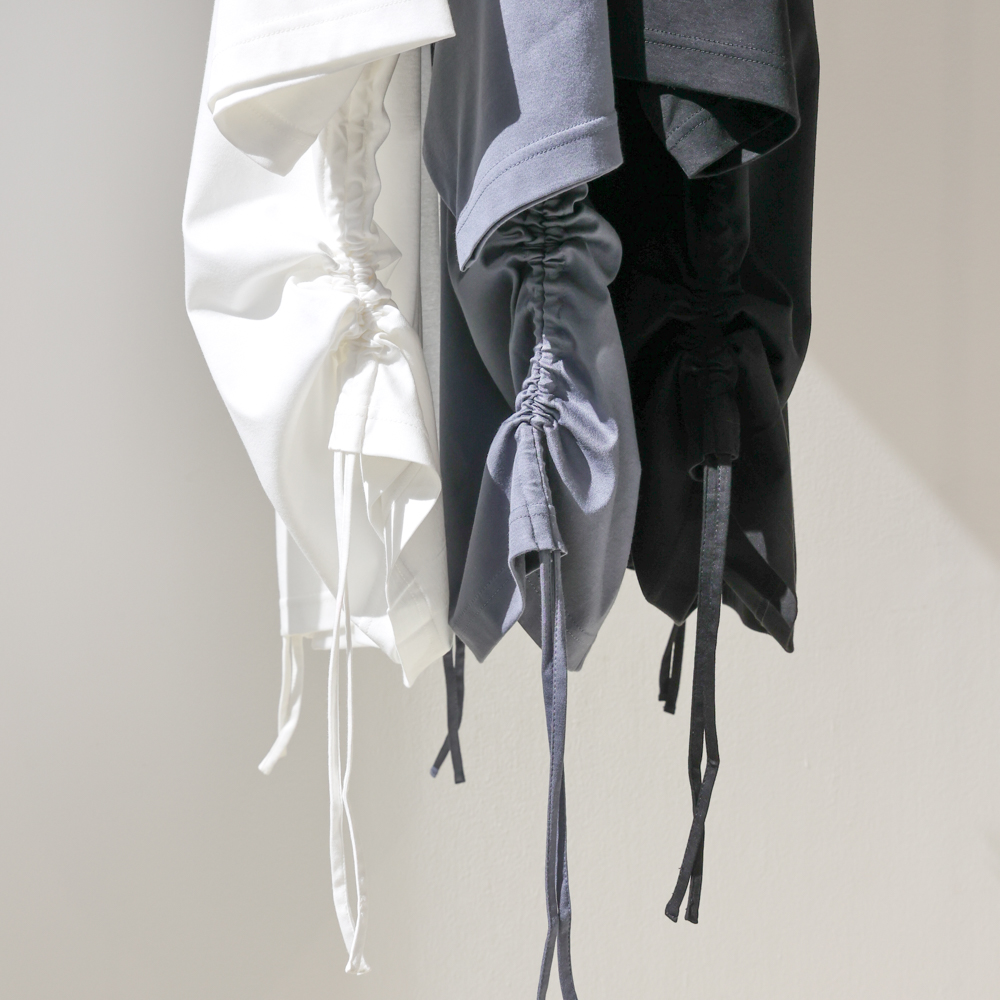 drawstring Tshirt | MIDIUMISOLID 2026 Spring&Summer