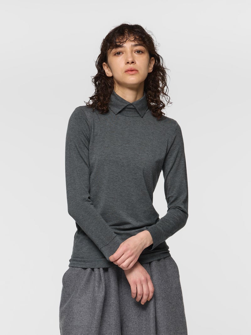 mizuiro ind シャツカラープルオーバー｜ MARcourt ONLINE STORE