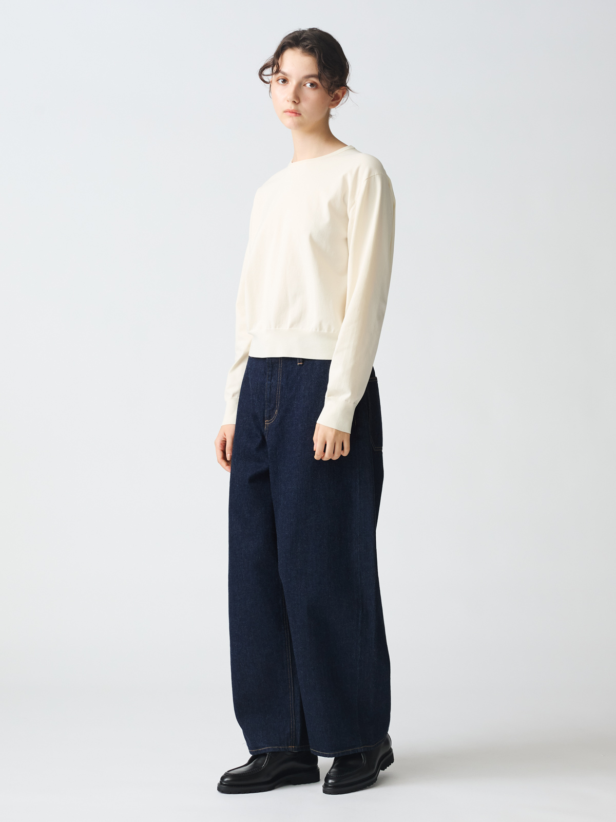 mizuiro ind ハイウエストデニムパンツ