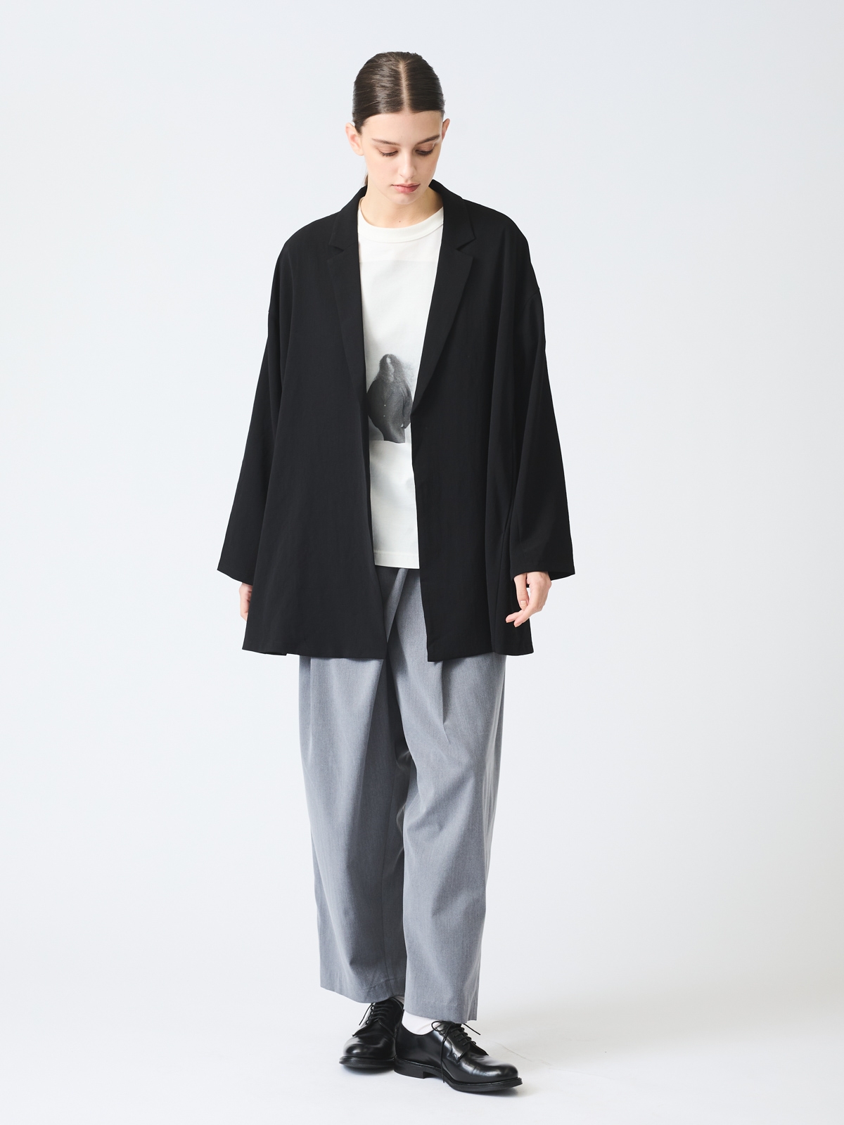 mizuiro ind ラップライクワイドパンツ