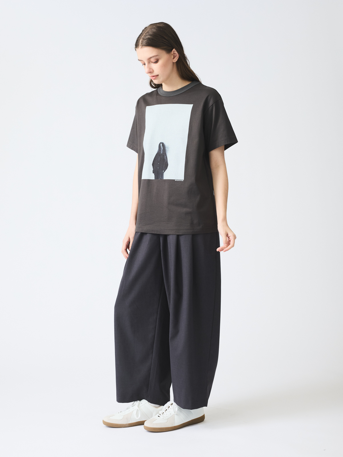 mizuiro ind ワイドタックパンツ