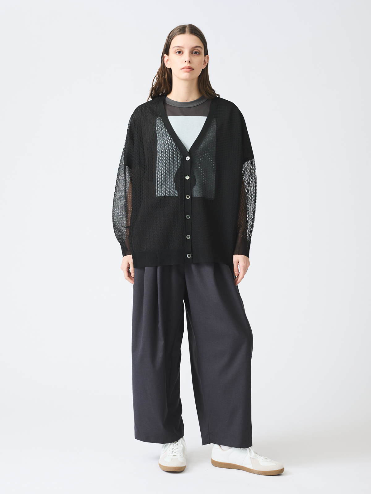 mizuiro ind ワイドタックパンツ