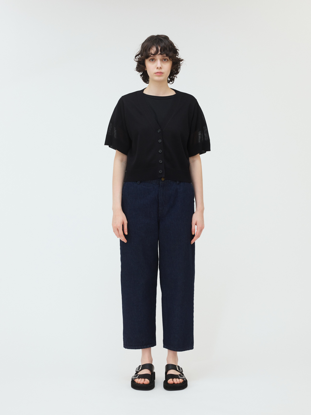 mizuiro ind ストレートデニムパンツ