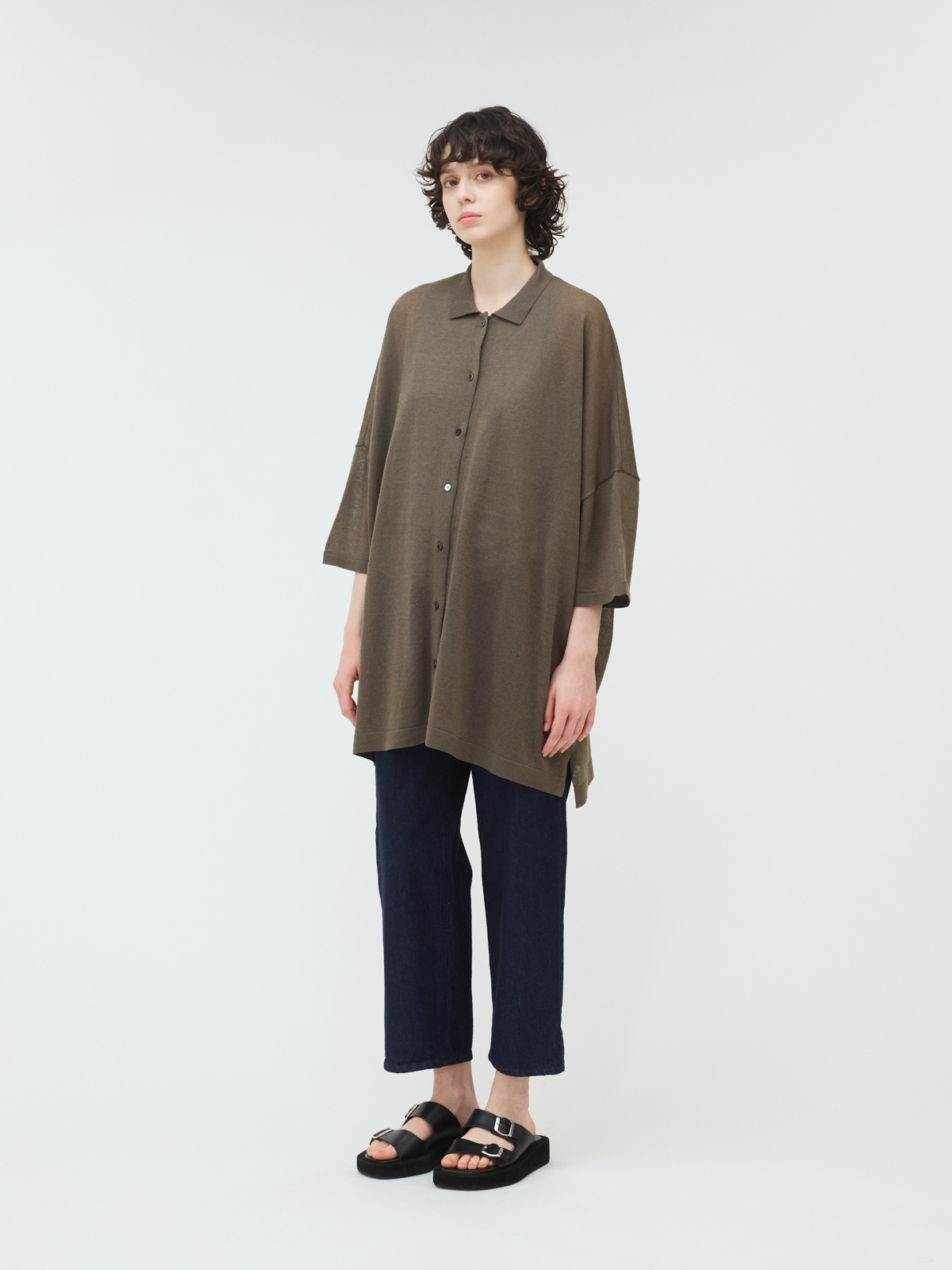 mizuiro ind ストレートデニムパンツ