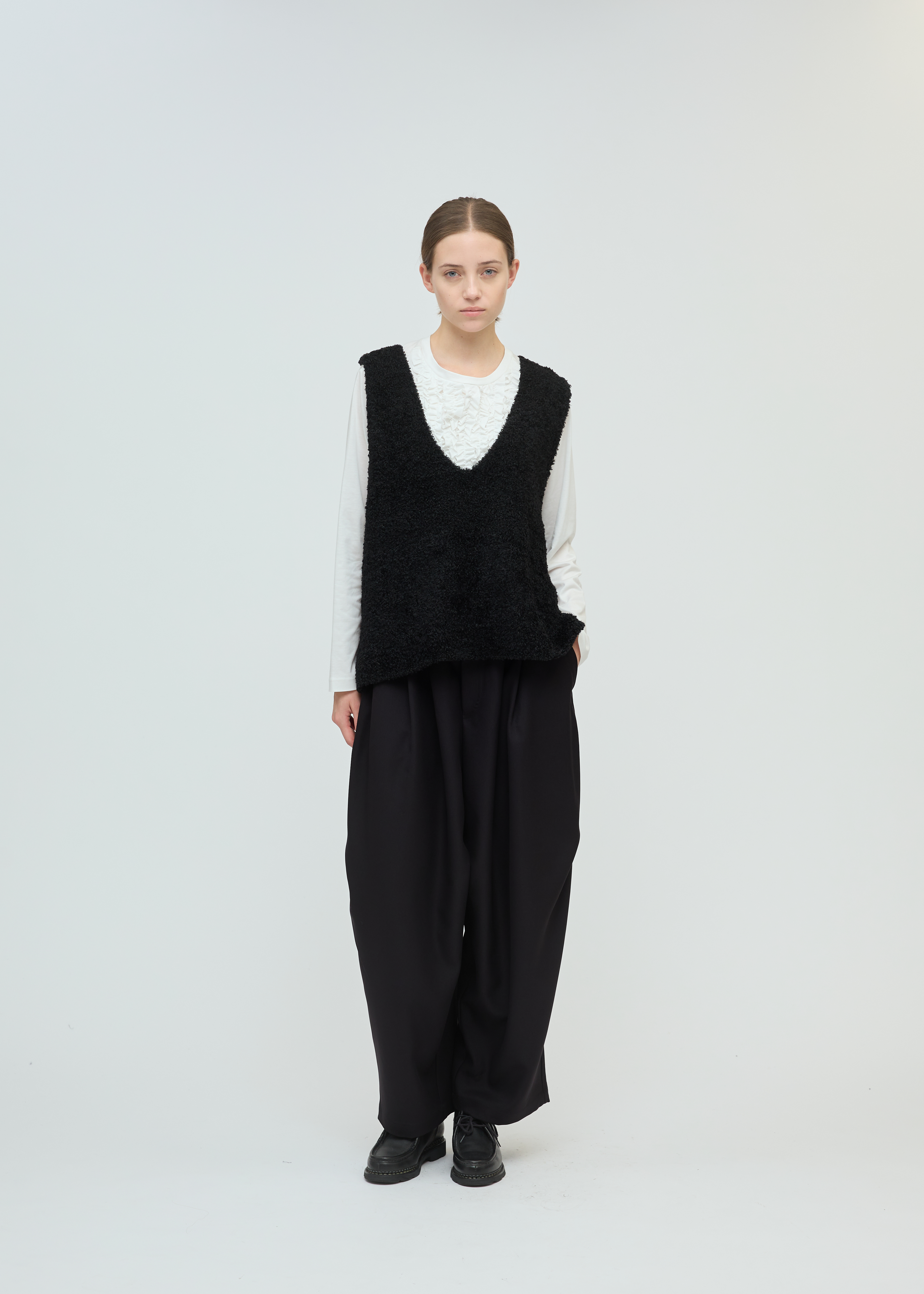 mizuiro ind ワイドタックパンツ