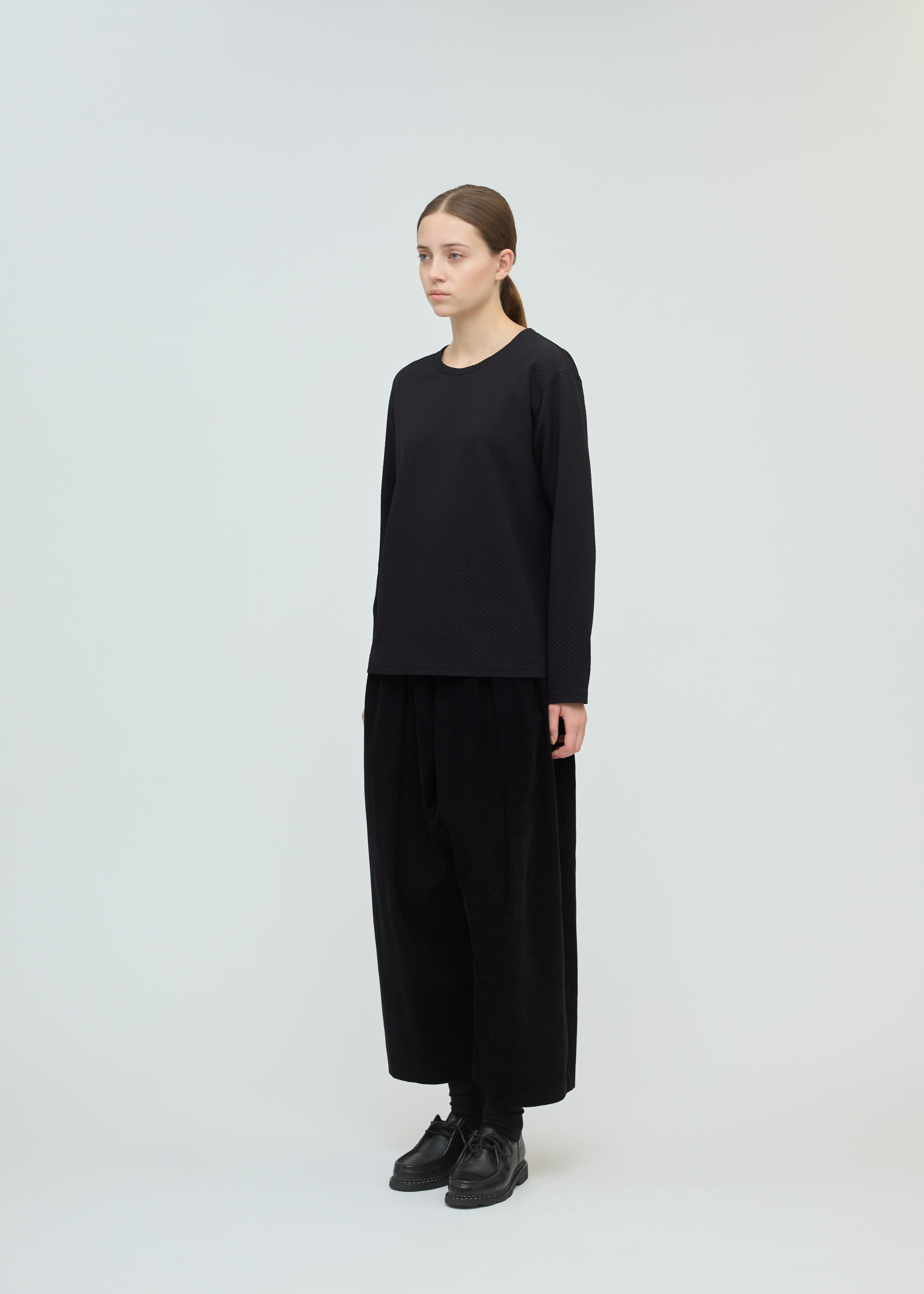 mizuiro ind コーデュロイワイドパンツ
