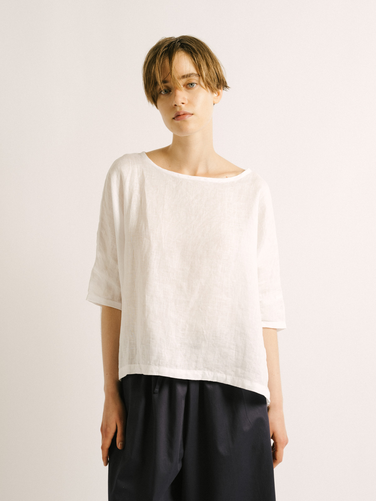 mizuiro ind ミズイロインド 2026夏 シャツ LINEN WIDE P/O コーディネート