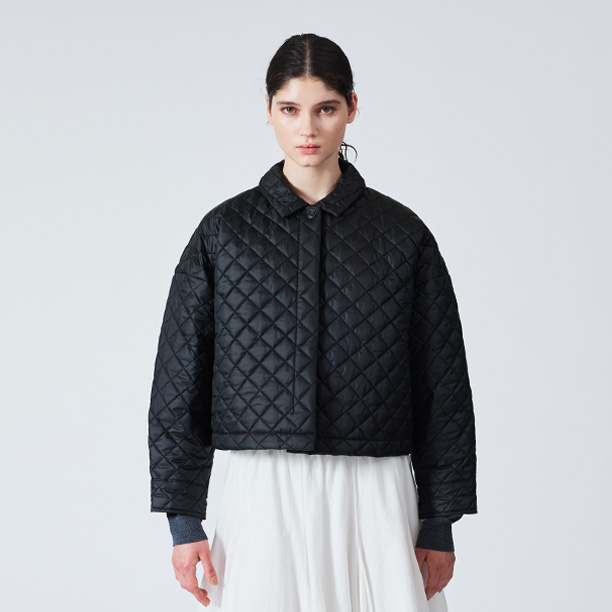 quilting short blouson