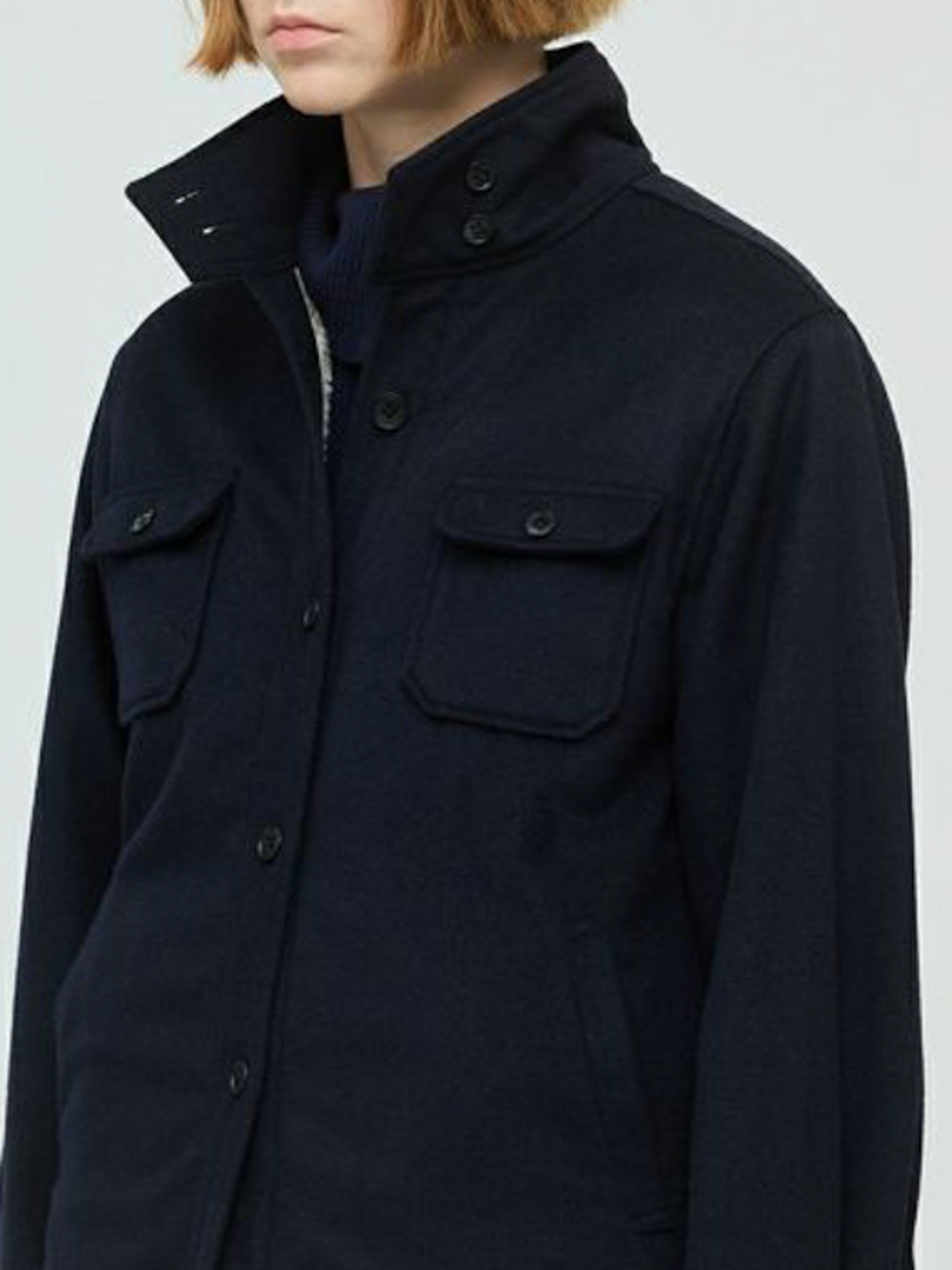 ボアカラーシャツブルゾン