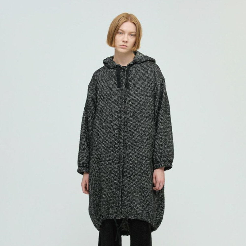 wool blend hooded CT