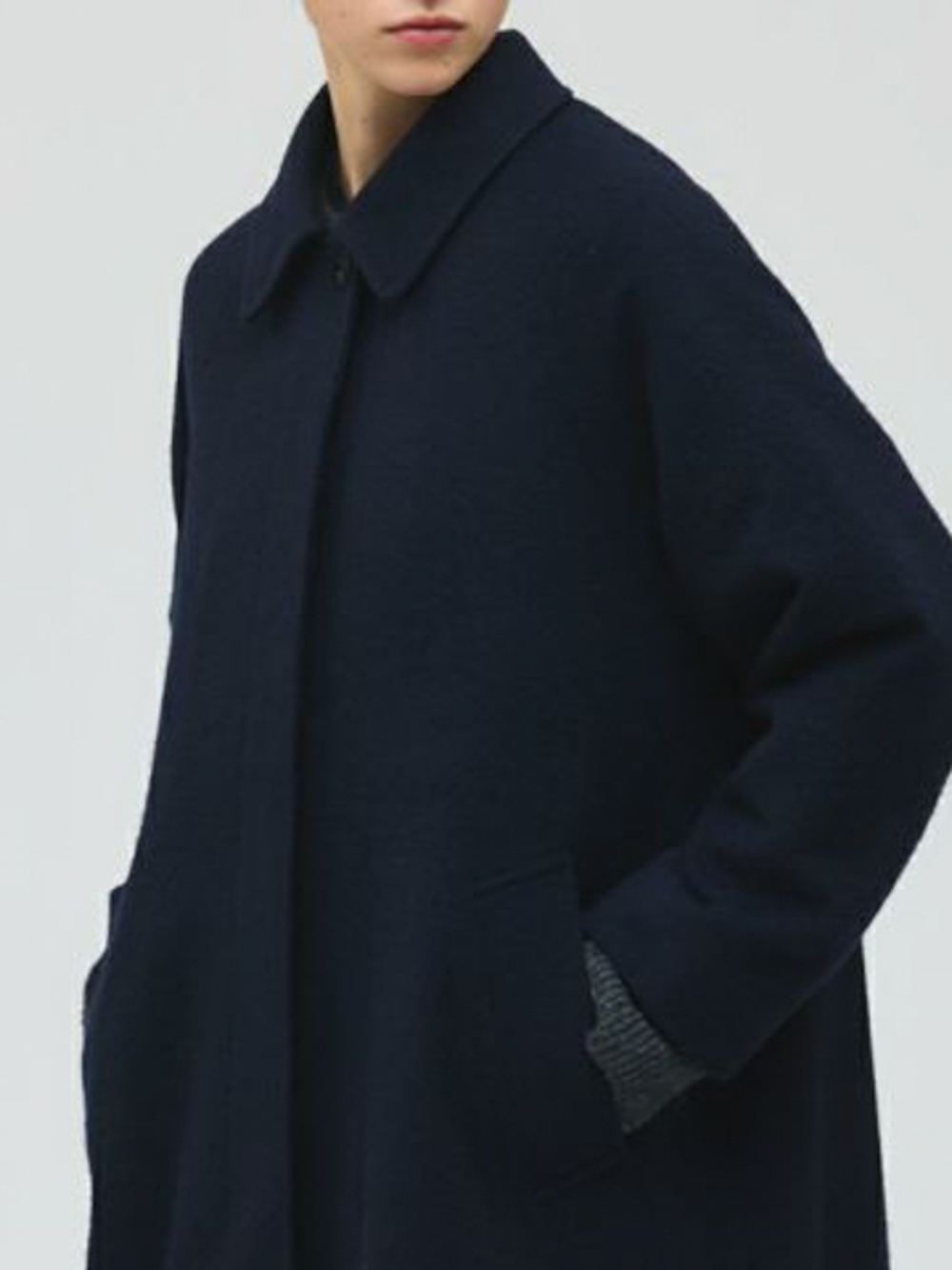 ウールブレンドバルマカーンコート