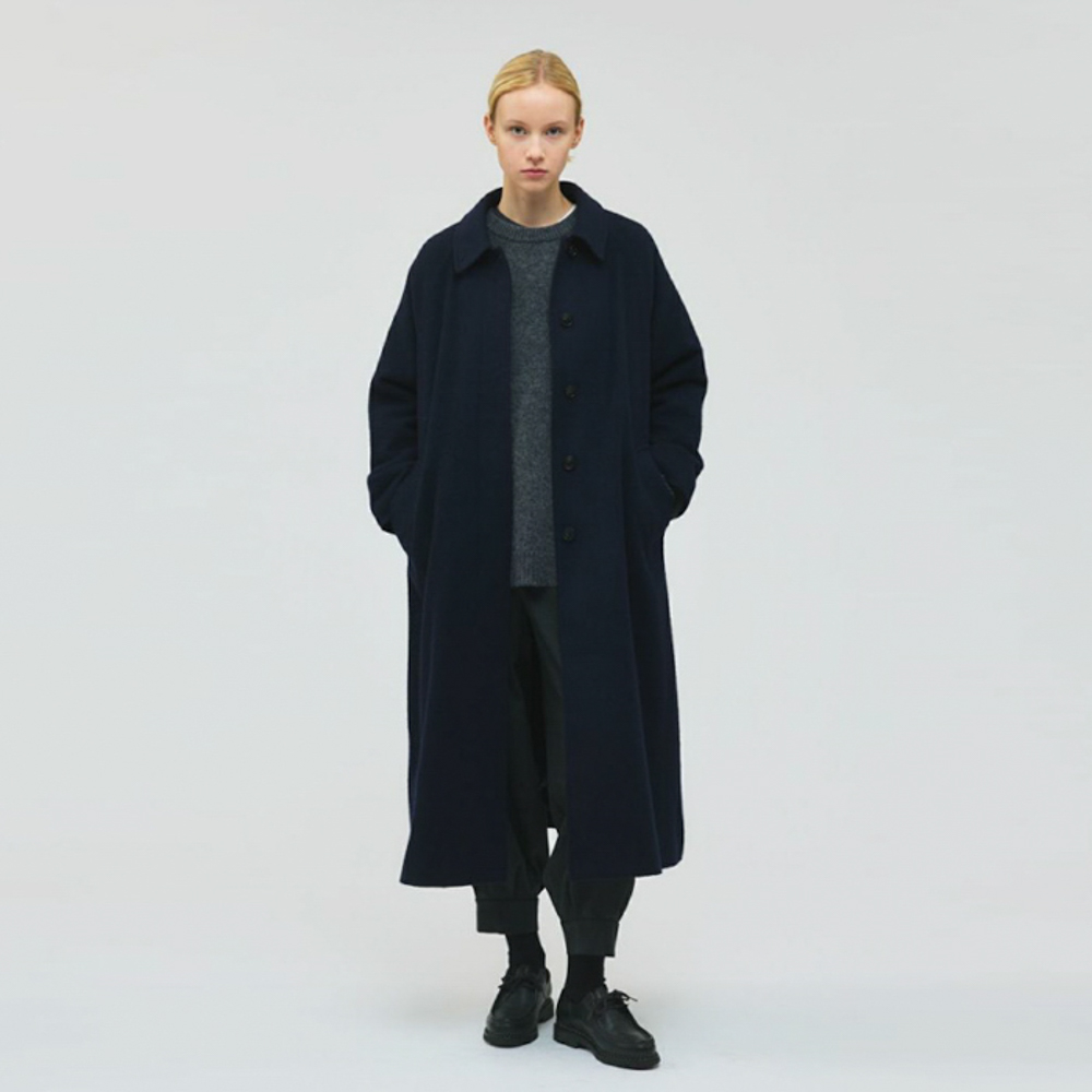 ウールブレンドバルマカーンコート