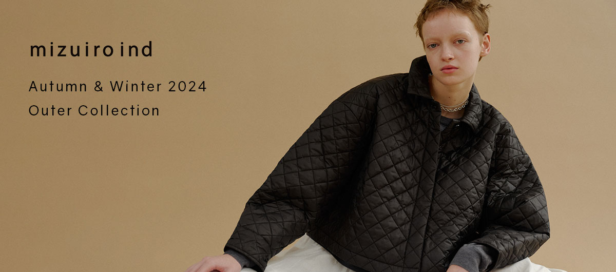 mizuiro ind ダークグレー ダウンジャケット mizuiro ind Autumn & Winter 2024 Outer Collection
