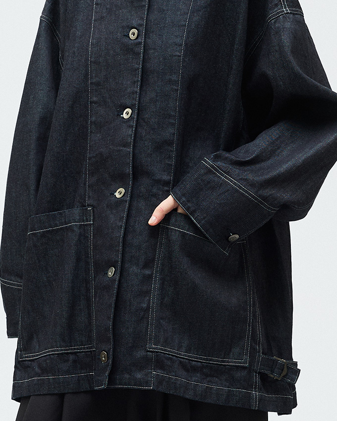 ワイドデニムカバーオール