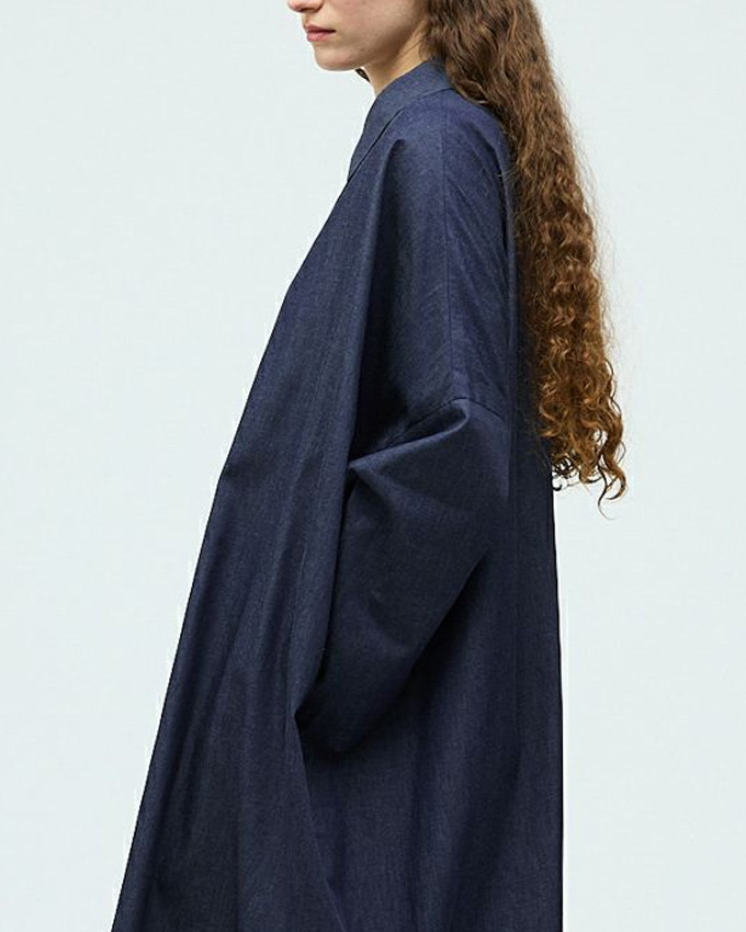 デニムワイドシャツワンピース