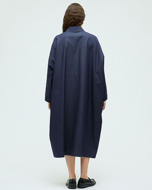 デニムワイドシャツワンピース