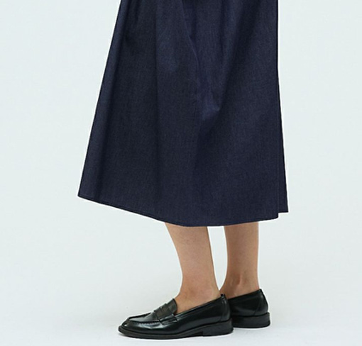 デニムワイドシャツワンピース