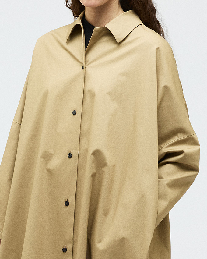 ワイドシャツワンピース