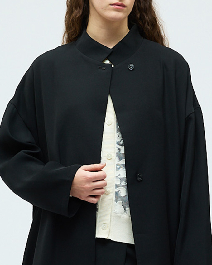 スタンドカラーワイドジャケット