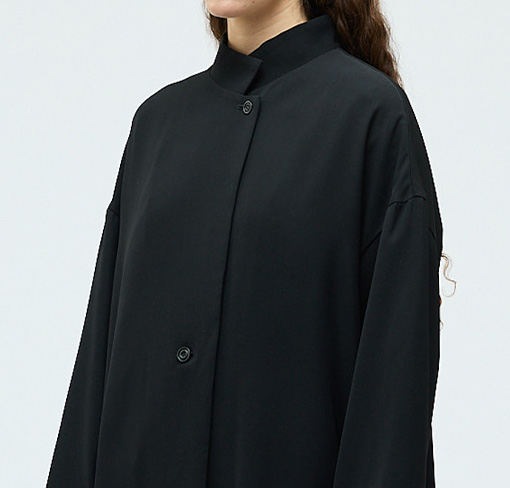 スタンドカラーワイドジャケット